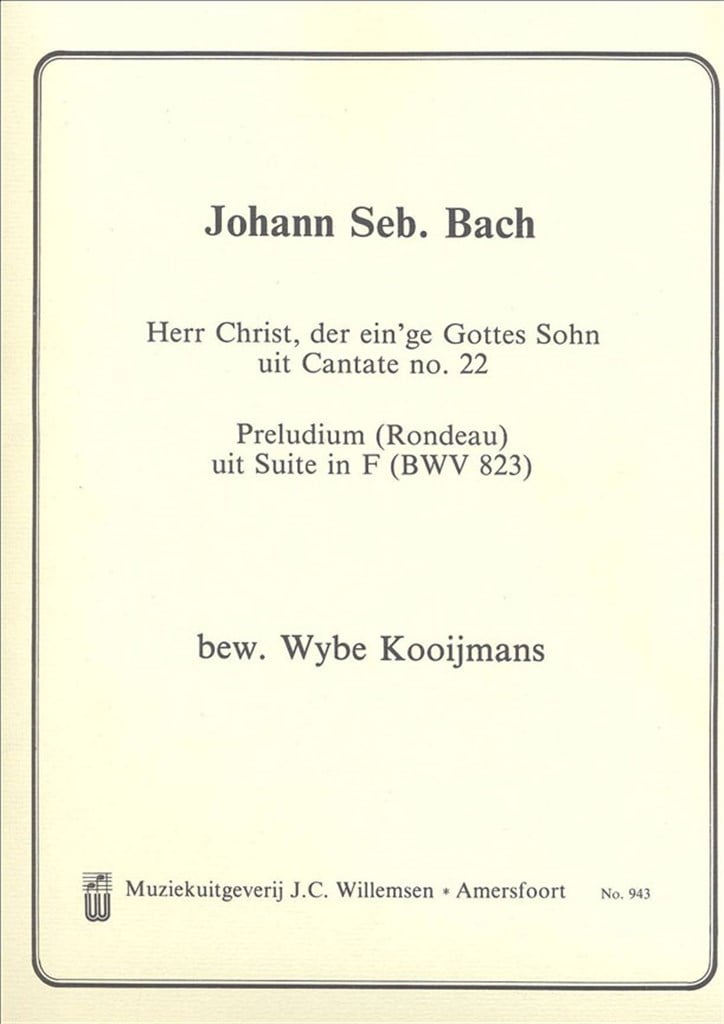 Herr Christ Der Einge Gottes Sohn